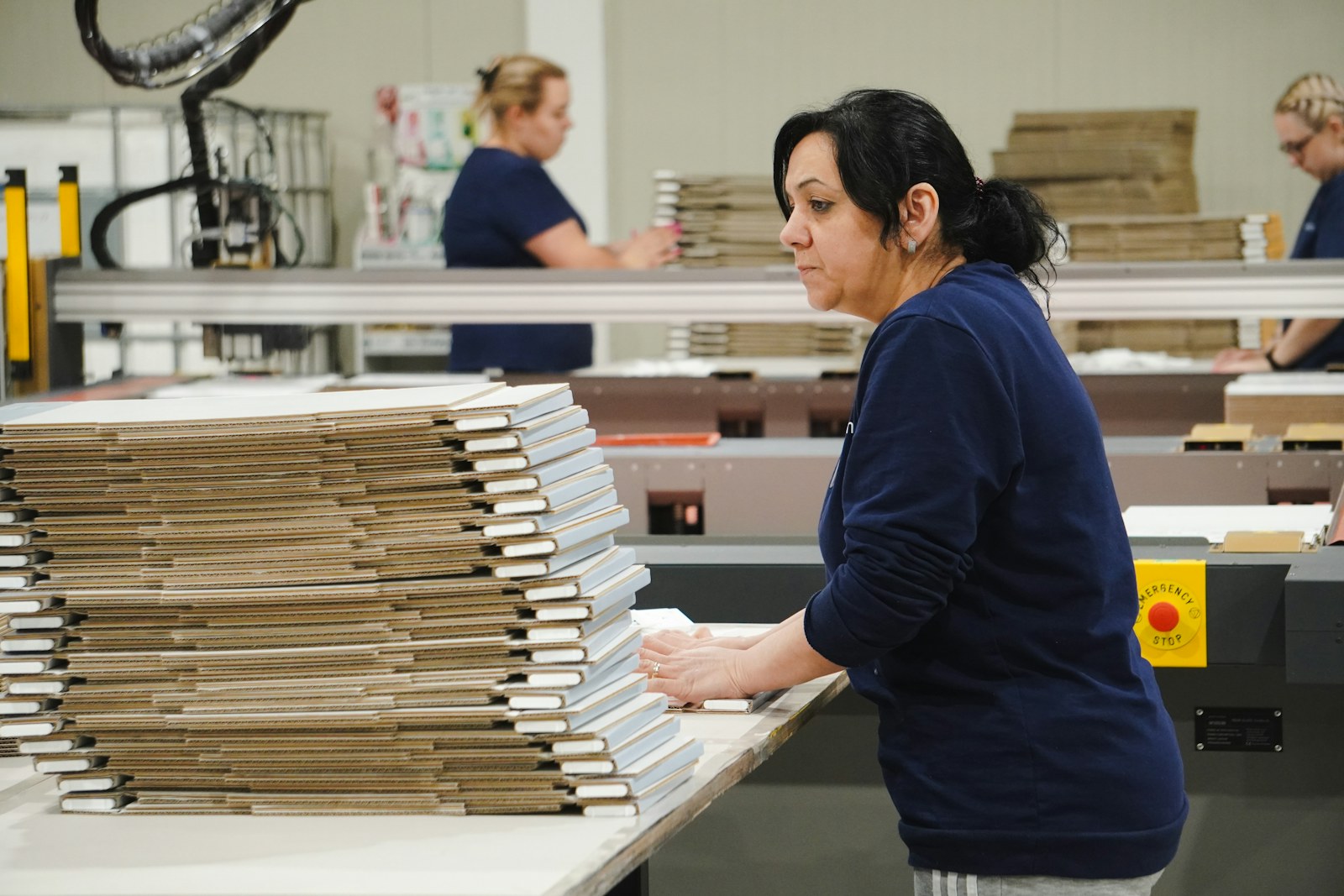 Lead working at a production line in a small plant, leadership development for Whitby manufacturers